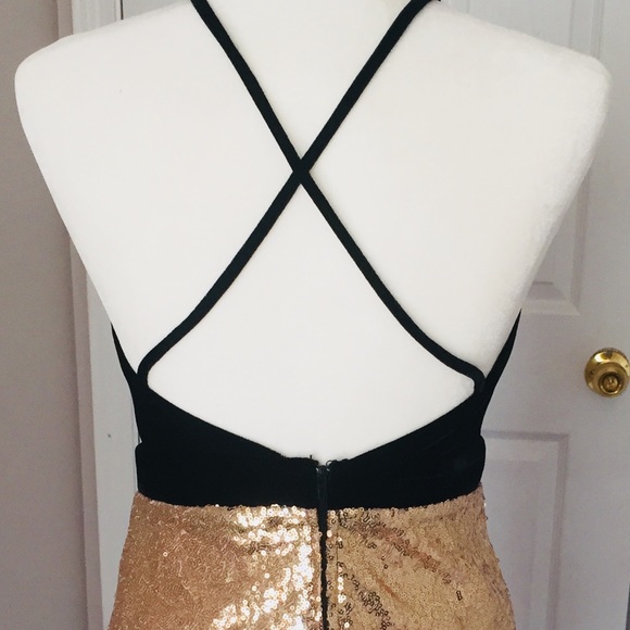 Black and gold dress - Picture 3 of 3